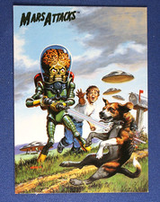 1994 Topps Mars Attacks - The Comics Card #73 "Destroying a Dog" - ExMt