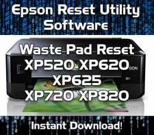 WASTE INK PADS RESET EPSON  XP520 XP620 XP625 XP720 XP820  SOFTWARE DOWNLOAD