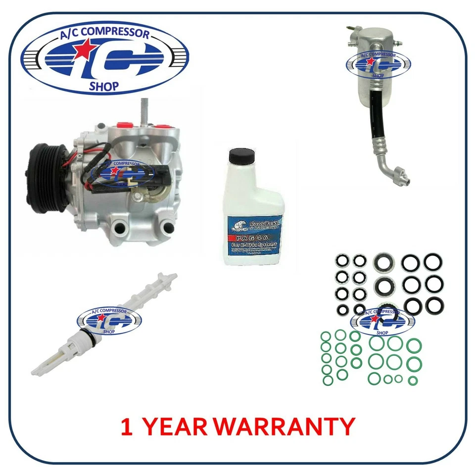 Kit de compresor de aire acondicionado para Chevrolet Trailblazer GMC Envoy 2002 OEM TRSA12 77561 Foto 1 de 4