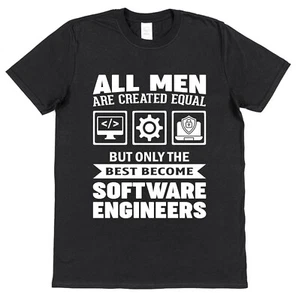 Software Engineer T-Shirt Gift for Husband Dad Best Equal Computer Programmer - Picture 1 of 1
