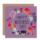 Mothers' Day Happy Flowers Blank Greeting Card With Envelope