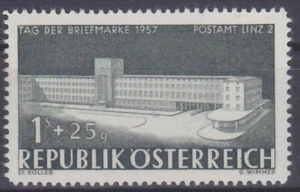 AUSTRIA - TAG der BRIEFMARKE 1957 Mi: 1039 I - PLATTENFEHLER I -**postfrisch** - Bild 1 von 1