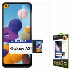 Premium 0.3mm Tempered Glass Screen Protector for Samsung Galaxy A21 9H Hardness - Picture 1 of 7