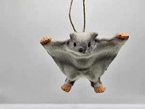 New Faux Fur Flying Squirrel Christmas Tree Ornament Furry Holiday Decoration - Picture 1 of 4