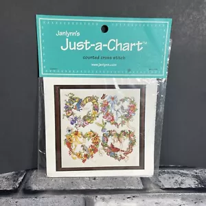 Janlynn Just A Chart Wreath for All Seasons Cross Stitch Pattern Barbara Baatz - Picture 1 of 3