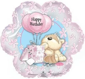 Fizzy Moon Birthday Flower Junior Shape 18" Foil Balloon (Non-Packaged) - Picture 1 of 1