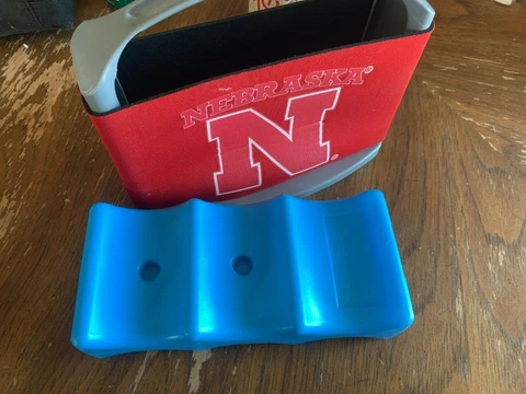 Cool Six Nebraska Cornhuskers Portable Chair Side Cooler.  6-Pack, Removable Pac Cover