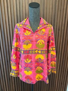 Rare vintage 1960s 70s Vera Neumann Hippie suzanna Tunic size 12 - Picture 1 of 5