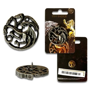 Mercancía oficial de Juego de Tronos Targaryen Dragón Cresta Solapa - Imagen 1 de 2