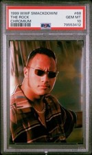 1999 Comic Images WWF Smackdown Chromium #68 The Rock PSA 10 Gem Mint - Pop 6