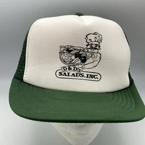 Casquette camionneur snapback D&D’s Salads Inc baseball papa vintage verte - Photo 1 sur 10