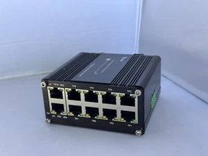 Hereta Commutateur Gigabit Ethernet Industriel 10 Ports avec Fonction Auto-MDI/MDI-X - Photo 1/7