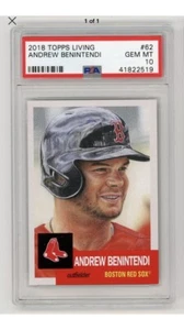 2018 Topps Living Set Andrew Benintendi #62 PSA 10 GEM MINT RED SOX #1 - Picture 1 of 1
