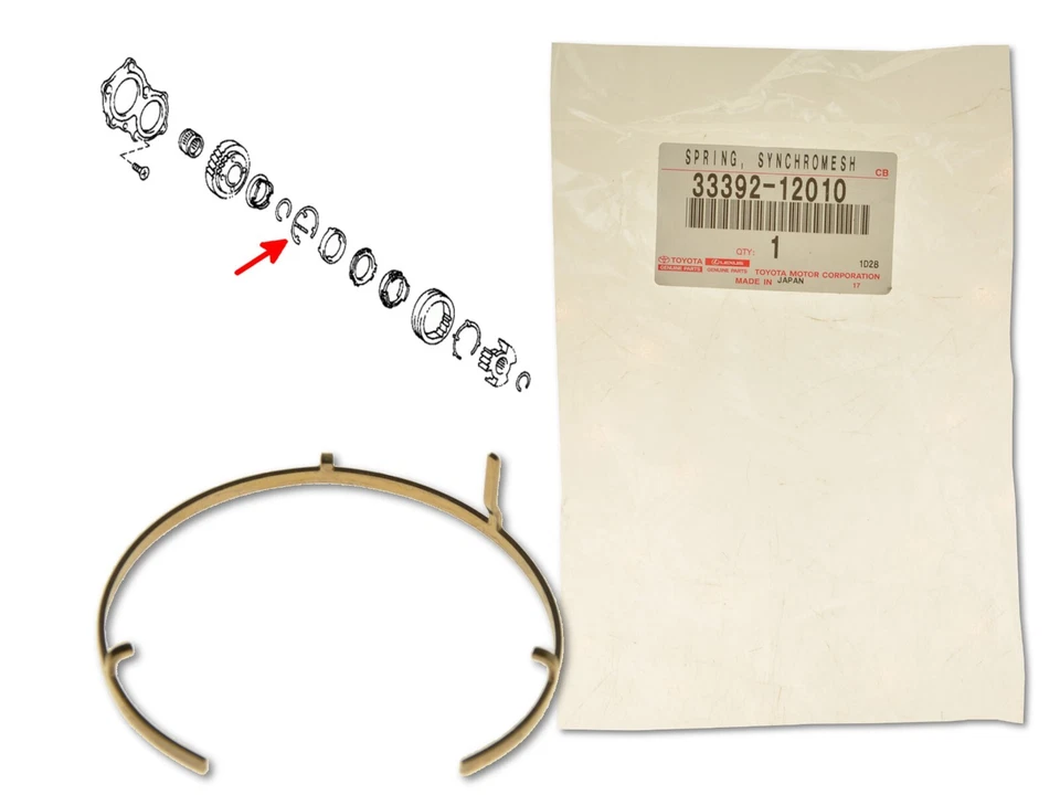 Transmission Synchromesh Spring 33392-12010 OE for Toyota Avensis Corolla Rav4 Foto 1 de 1