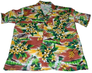 Camisa HAWAIANA Para Hombre De Colección PLUMERIA DON GIOVANNI Talla M California Poliéster HAWAI - Imagen 1 de 12