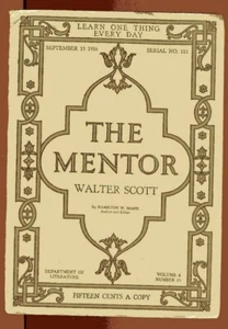 THE MENTOR MAGAZINE #115 Sept 15 1916 Walter Scott 6 gravures Hamilton Mabie - Picture 1 of 7