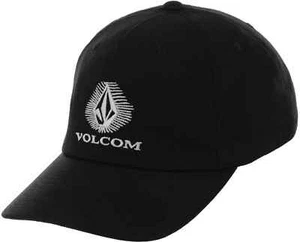 Volcom Baseballkappe Herren Ray Stone Druckknopflasche Herren schwarz Mütze Einheitsgröße neu mit Etikett - Bild 1 von 2