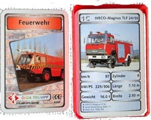 Quartett-Karten - alt - Feuerwehr - Bild 1 von 2