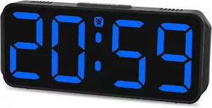 Digital Wecker ohne Ticken mit Snooze Funktion 12/24 Stunden Netzbetrieb C606 - Bild 1 von 6