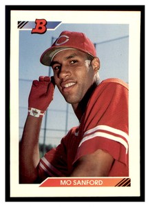 1992 Bowman #281 MO SANFORD RC Cincinnati Reds ~G3A