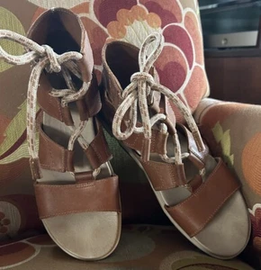 Sorel Torpeda II Lace Up Women’s Shoes Sandals Gladiator Style Size 9.5 Brown - Picture 1 of 6