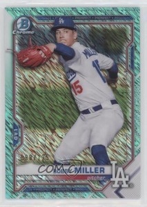 2021 Bowman Chrome Prospects Aqua Shimmer Refractor /125 Bobby Miller #BCP-75