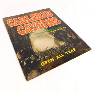 Guía de revistas turísticas del Parque Nacional de las Cavernas de Carlsbad vintage años 60 Nuevo México - Imagen 1 de 8
