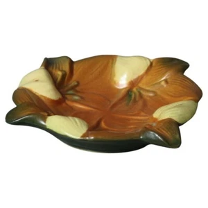 Roseville Art Pottery Brown Ashtray with Zephyr Lily Pattern Mid 20thC - Picture 1 of 4