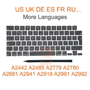 New Keyboard Keys Keycaps For Macbook Pro 14" 16" M1 A2442 A2485 Keycap Key Cap - Photo 1/11