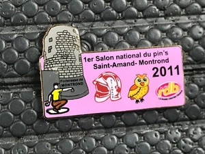 pins pin BADGE DIVERS CLUB PIN'S ST AMAND PETANQUE POMPIER HIBOUX - Foto 1 di 1
