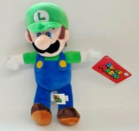 Super Mario Bros LUIGI Plush Doll Stuffed Toy 12" 2019 Nintendo NWT NEW nes SNES