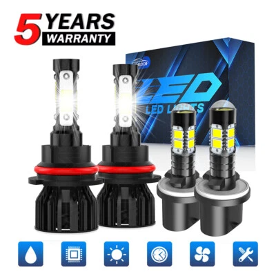 Faro LED blanco para Pontiac Grand Am 1999-2005 - 6X 6000K + bombillas antiniebla Foto 1 de 4