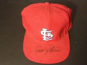 Gregg Jefferies Cardinals Signed Auto Brand New Cardinals Hat - Picture 1 of 1