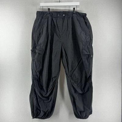 Pantalón cargo Next para mujer talla grande gris bolsillos cordón elástico informal Foto 1 de 4