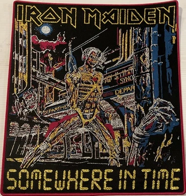 Iron Maiden - Somewhere In Time 12”X 11” Large Strip Patch [Heavy Metal] - Image 1 of 2