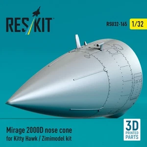Reskit RSU32-0165 1:32 Mirage 2000D Nasenkegel für Kitty Hawk / Zimimodel Bausatz - Bild 1 von 2