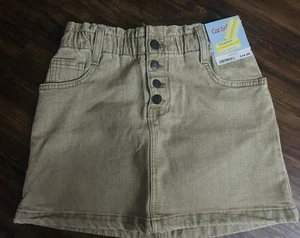 Toddler Girl Cat&Jack Khaki Skirt Size 5 - Picture 1 of 3