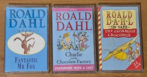 3x Roald Dahl Cassette Tapes | Fantastic Mr Fox, Charlie & The Enormous Croc - Bild 1 von 3