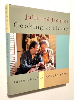 JULIA Child & JACQUES Pepin Cooking at Home - SIGNED - 1999 HC 1st Ed Cookbook - Image 1 of 4