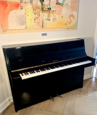 KLAVIER, Marke "ROYALE",  schwarz - (incl. Klavierhocker) - Bild 1 von 4