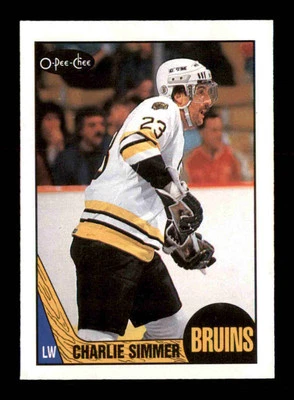 1987 O-Pee-Chee #52 Charlie Simmer  NM/NM+ X2650919 - Image 1 of 3