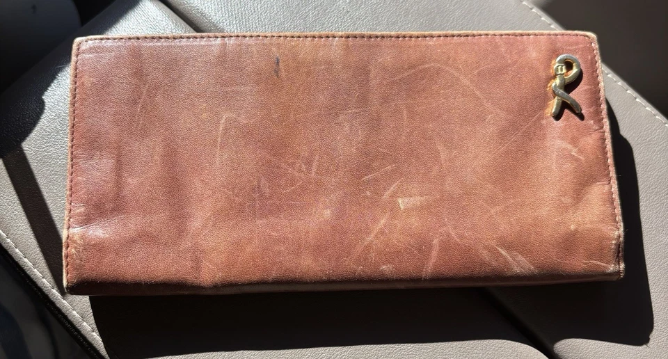 复古 Roberta di Camerino 棕色皮革钱包 — 第 1/4 张图片