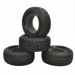 4PCS RC Rubber Tyres Soft Tires For Kyosho Traxxas 1.9'' Wheels 1/10 On Road Car - Picture 1 of 4