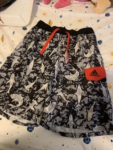 Youth Boys Large Adidas Swim Shorts With Liner - Picture 1 of 4