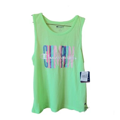 Champion Girls XL (14-16) Neon Green Tank Top-Racerback - Image 1 of 2