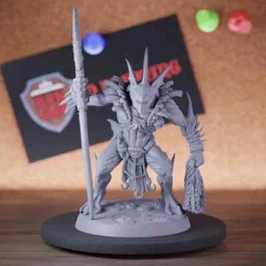 Triton Warchief Miniature Sea Guard Mini Dungeons and Dragons DnD 5e TTRPG - Picture 1 of 8