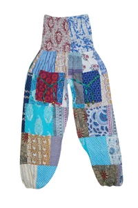 Boho Gypsy Vintage Patchwork Long Cotton Harem Pants Casual Trousers Yoga Pants