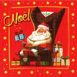 20er Pack Papiertücher Weihnachten Weihnachtsmann. 20er Pack Servietten Weihnachten Weihnachtsmann - Bild 1 von 1