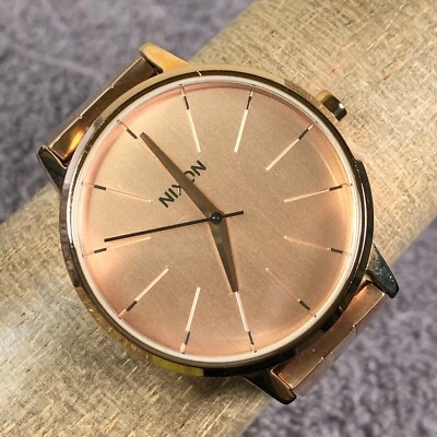 Женские кварцевые аналоговые часы Nixon Kensington золотистые круглые 36 мм - Изображение 1 из 4