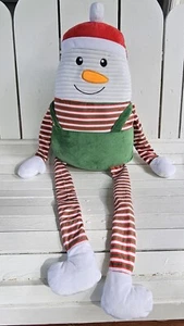Pupazzo di Neve Peluche Cuscino Giocattolo Sitter Motivo Natale Arti Crackle 18" Corpo 18" Gambe - Foto 1 di 6